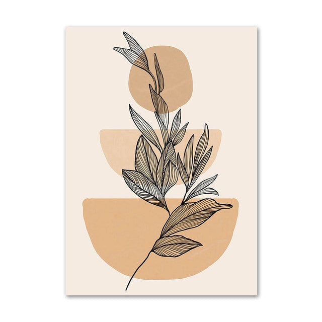 Galeria plakatów na płótnie z liniami i twarzami