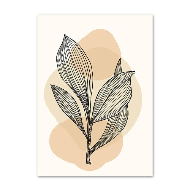 Galeria plakatów na płótnie z liniami i twarzami