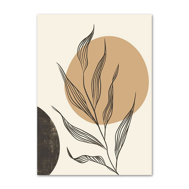 Galeria plakatów na płótnie z liniami i twarzami