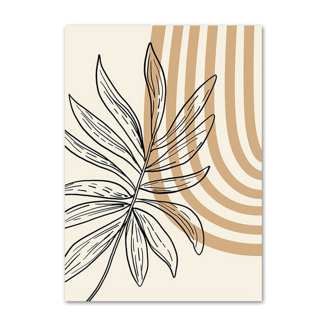 Galeria plakatów na płótnie z liniami i twarzami