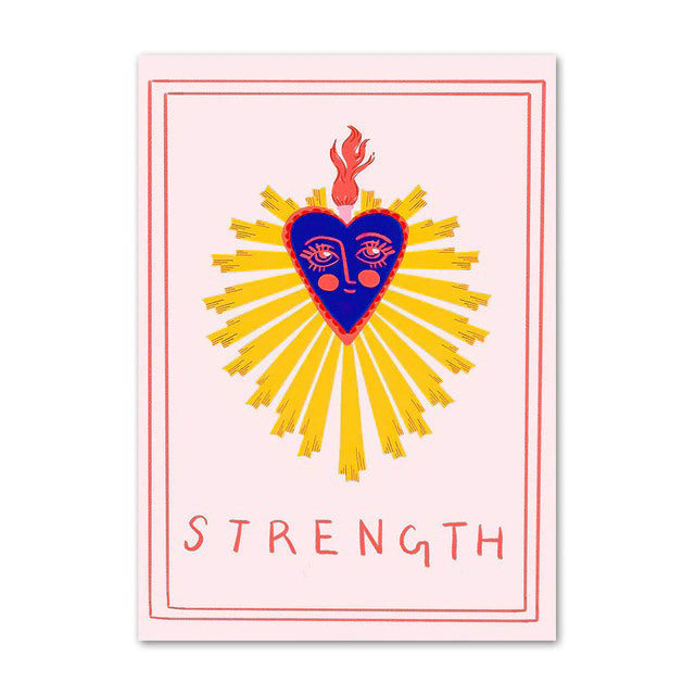 Dziwne azjatyckie plakaty z lampartem na płótnie