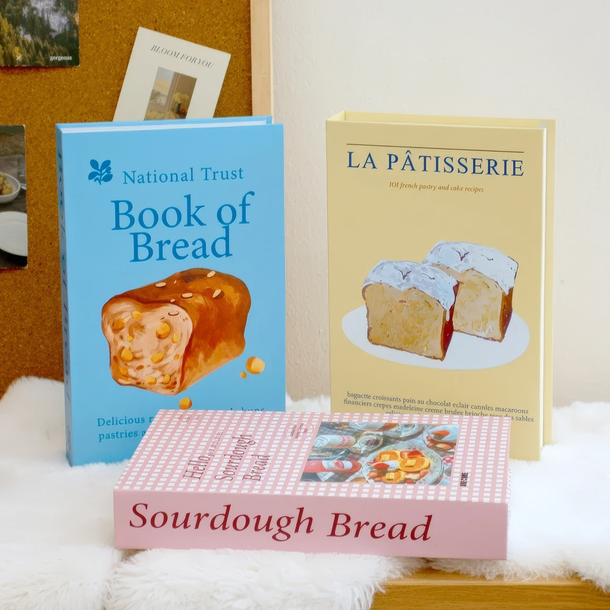 Pudełko na książki z ukrytą przestrzenią do przechowywania z serii Piekarnia