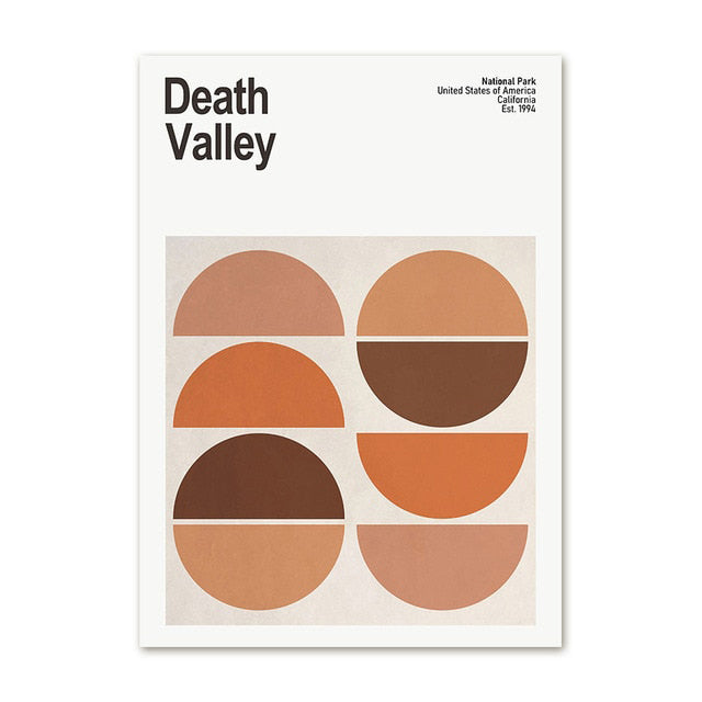 Plakaty na płótnie z abstrakcyjnymi motywami parków narodowych