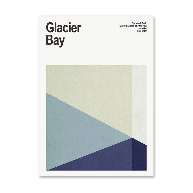 Plakaty na płótnie z abstrakcyjnymi motywami parków narodowych