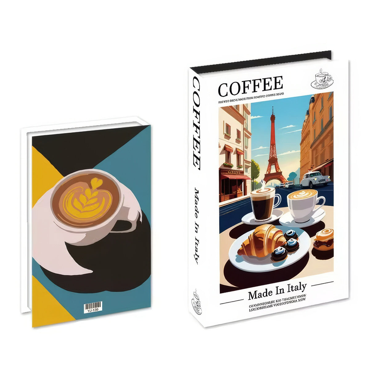 Pudełko w kształcie książki na kawową chwilę