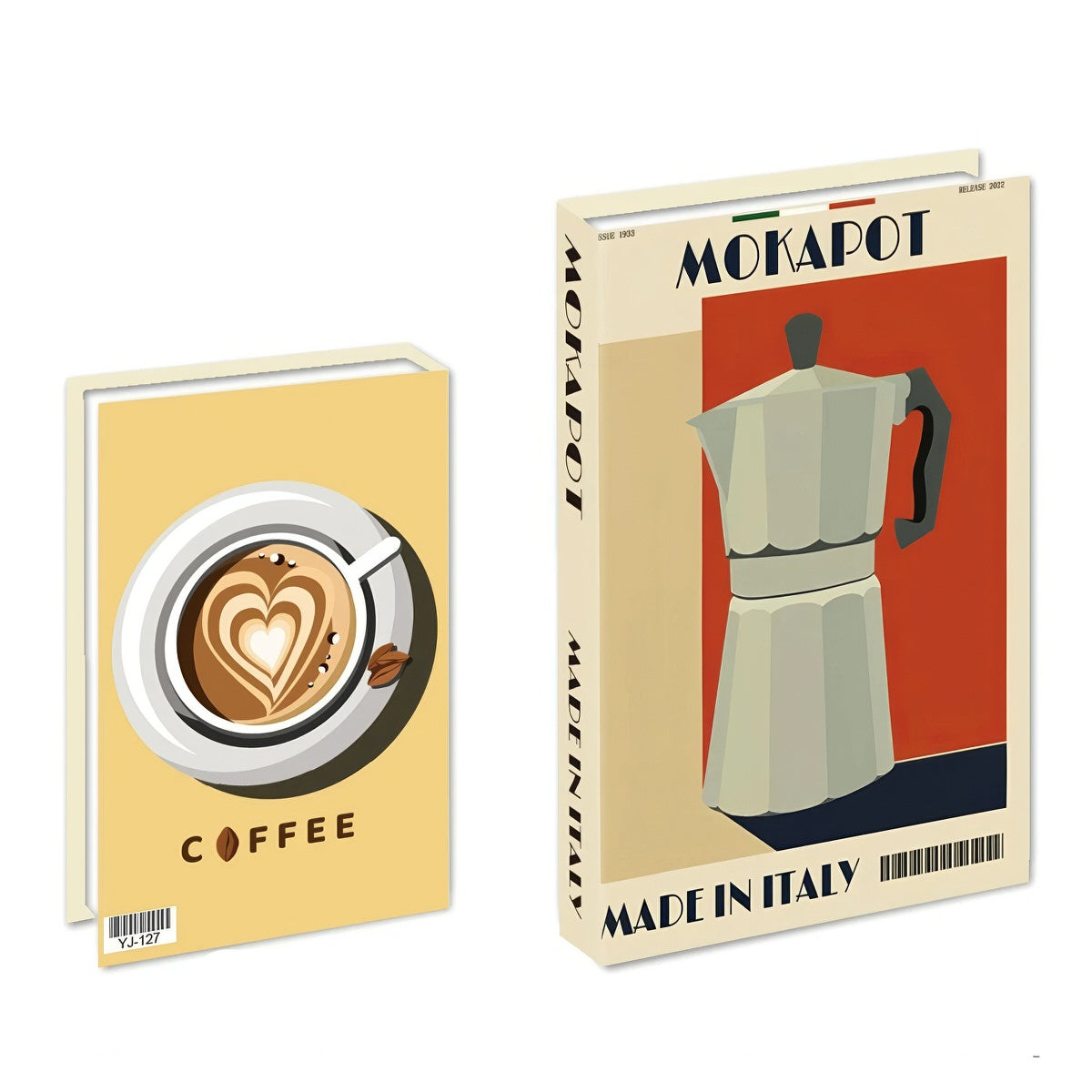 Pudełko w kształcie książki na kawową chwilę