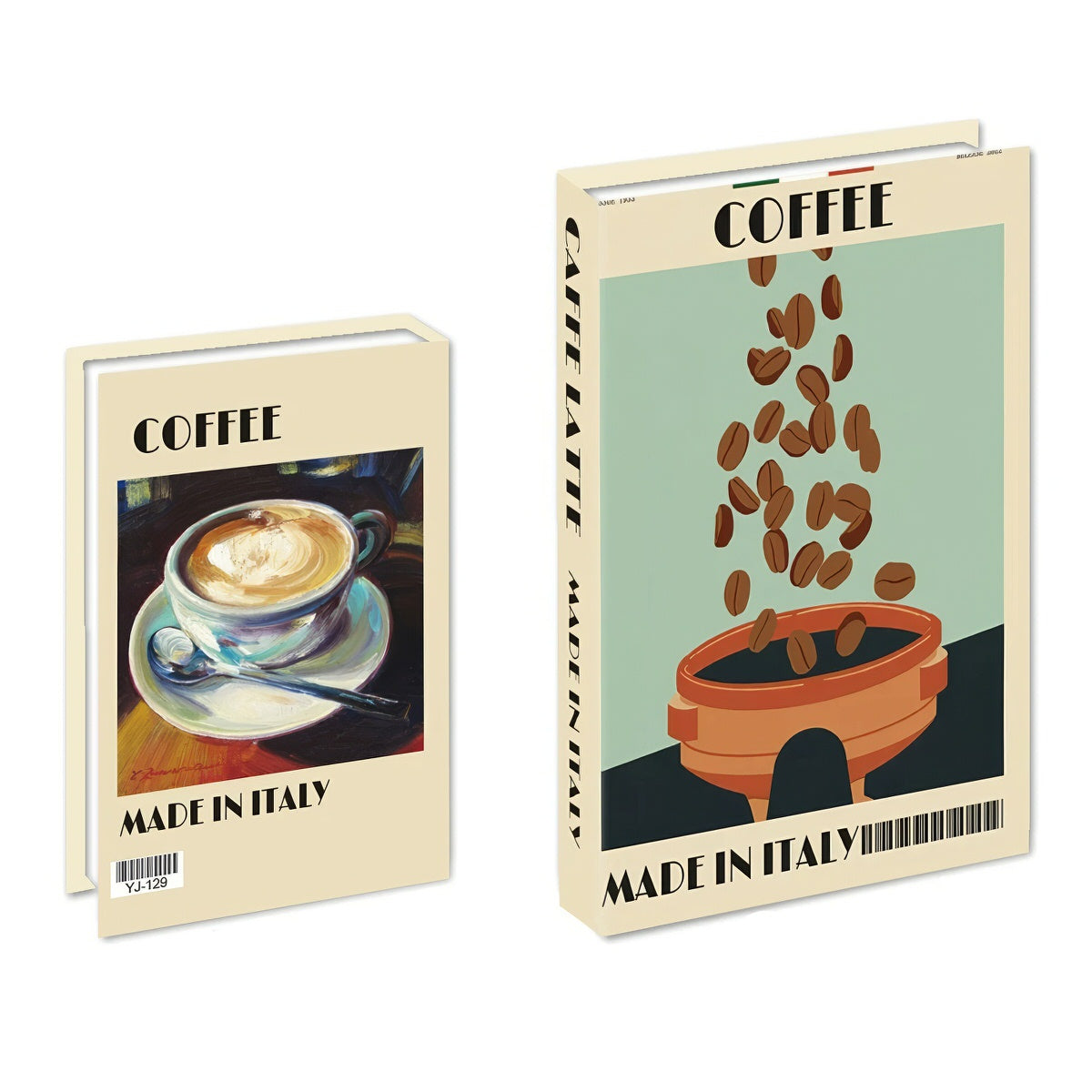 Pudełko w kształcie książki na kawową chwilę