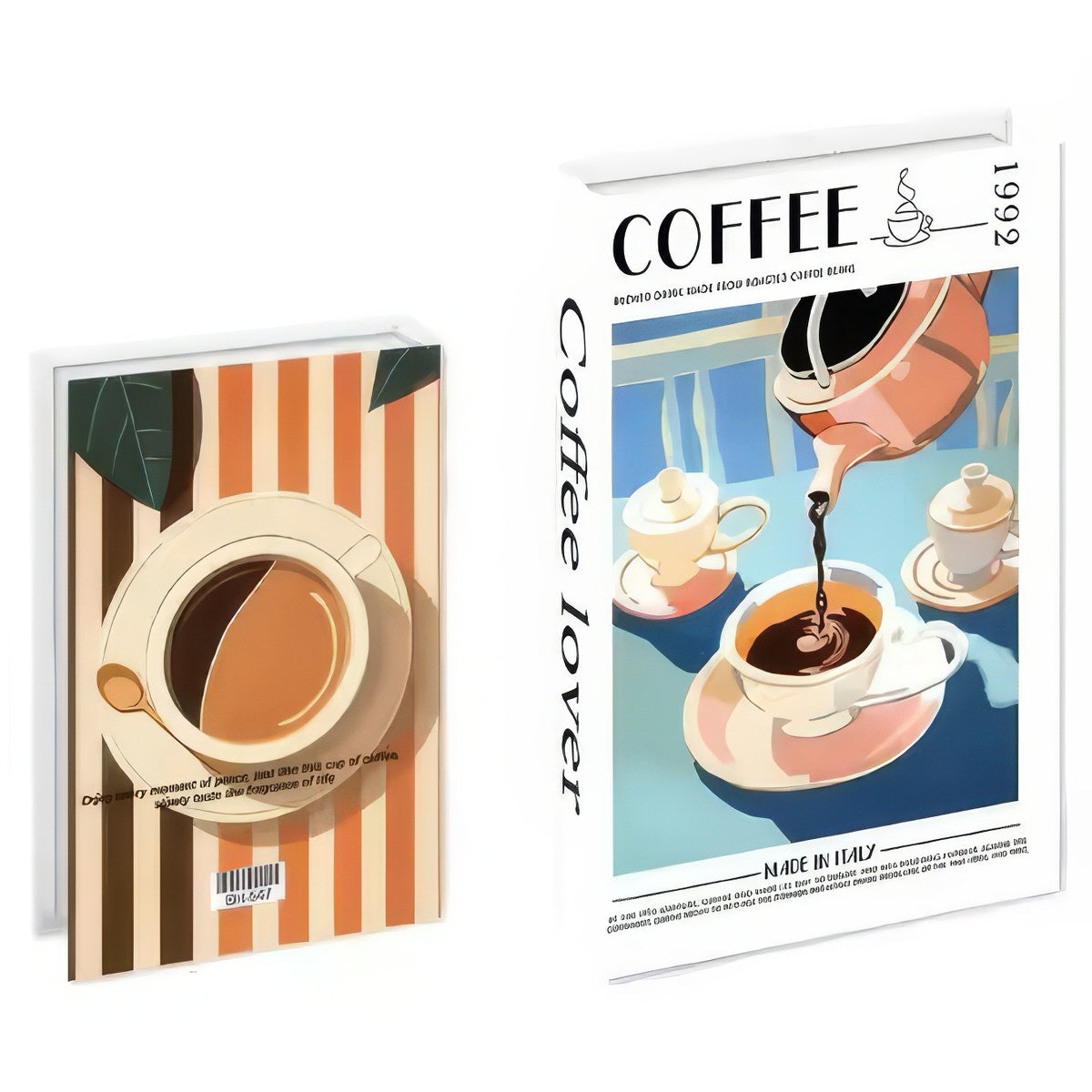 Pudełko w kształcie książki na kawową chwilę