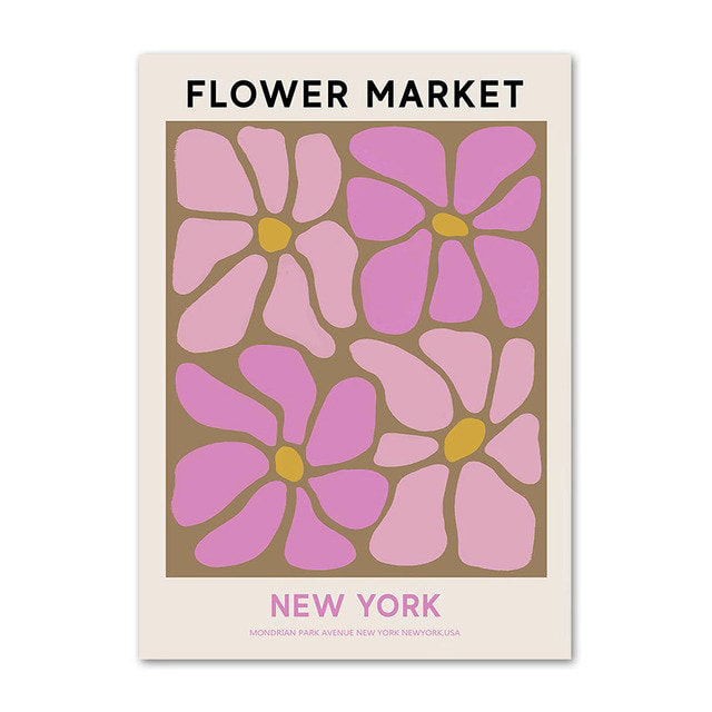 Plakaty na płótnie z motywem Vintage Flower Market