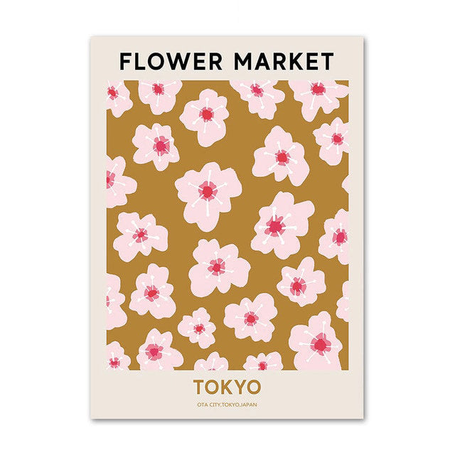 Plakaty na płótnie z motywem Vintage Flower Market