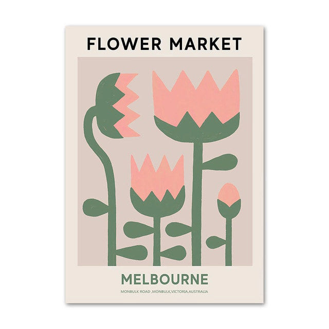 Plakaty na płótnie z motywem Vintage Flower Market