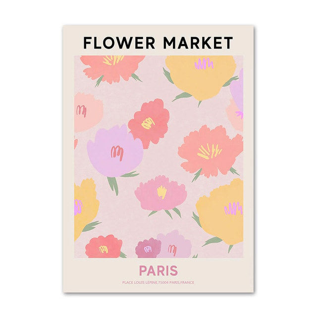 Plakaty na płótnie z motywem Vintage Flower Market