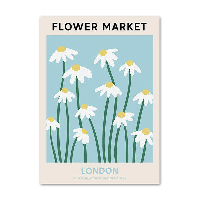 Plakaty na płótnie z motywem Vintage Flower Market