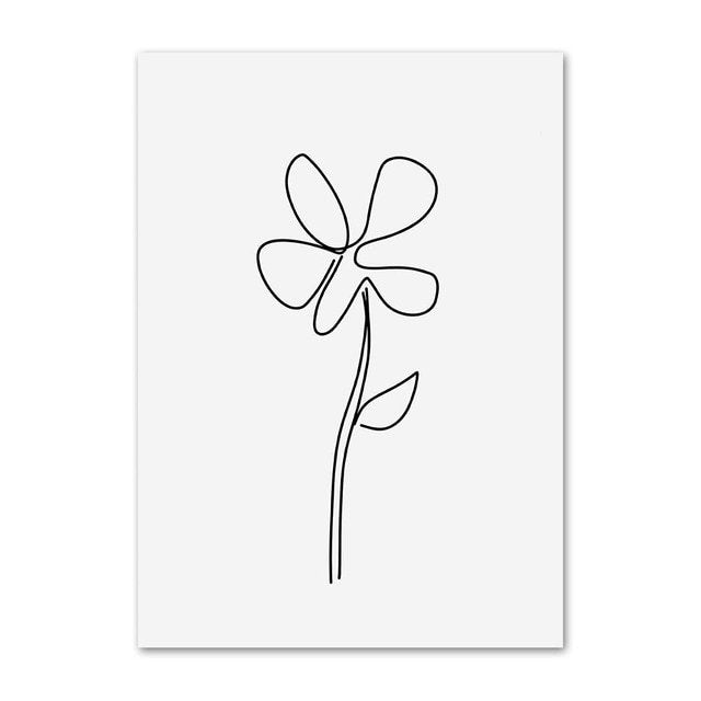 Postery na płótnie z konturami sztuki i cytatami