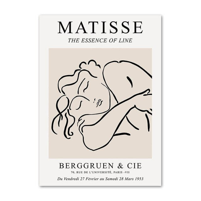 Postery na płótnie z konturami sztuki i cytatami