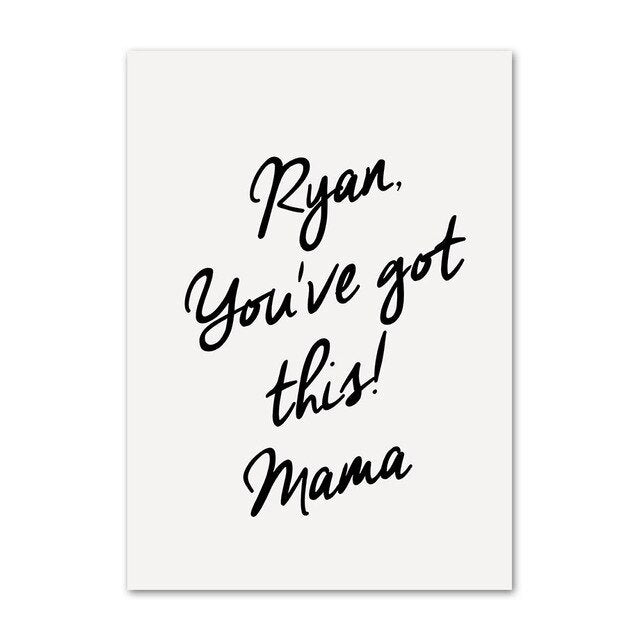 Postery na płótnie z konturami sztuki i cytatami