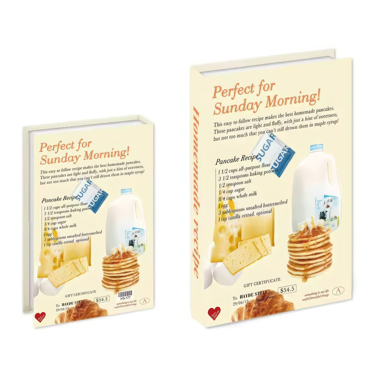 Pudełko na książki z ukrytą przestrzenią do przechowywania z serii Piekarnia