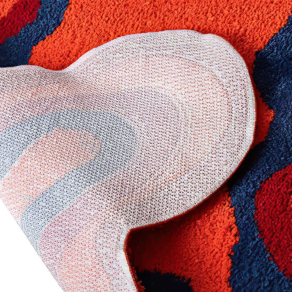 Abstrakcyjny dywanik podłogowy z wypustem typu blob