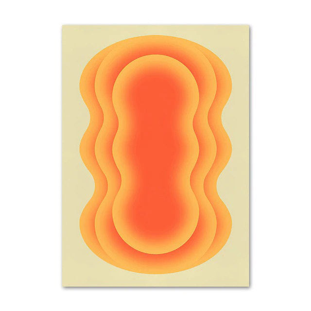 Abstrakcyjne fale na plakatach na płótnie