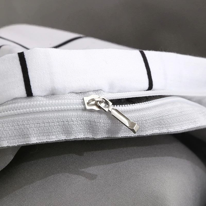 Zestaw pościeli w prosty wzór siatki