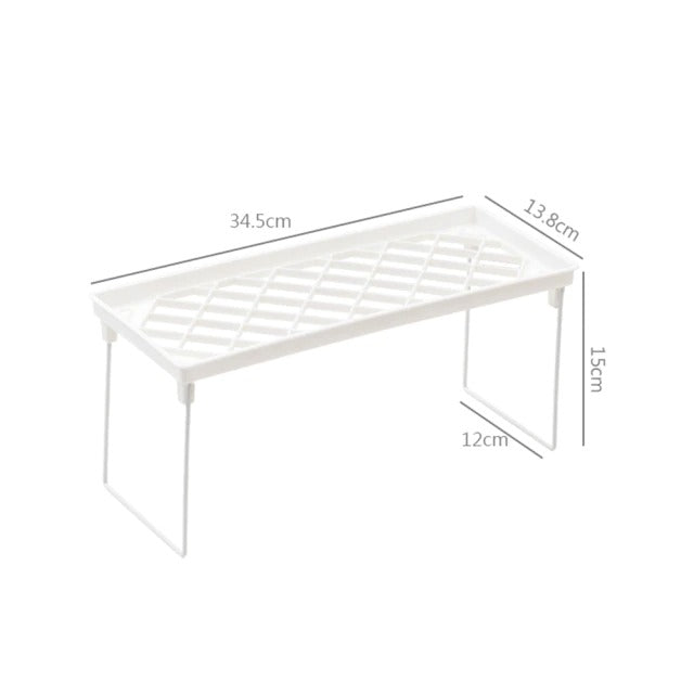 Biały organizer na półkę biurkową