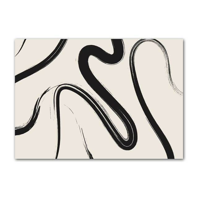 Postery na płótnie z minimalistycznym konturem artystycznym