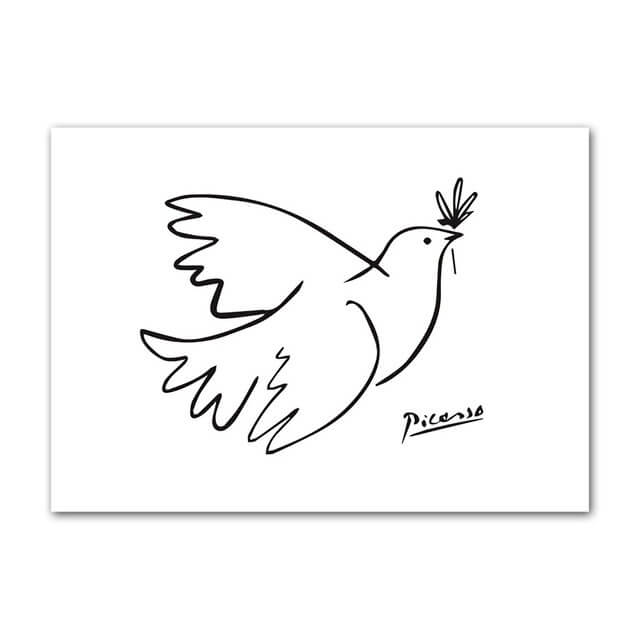 Postery na płótnie z minimalistycznym konturem artystycznym