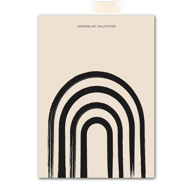 Postery na płótnie z minimalistycznym konturem artystycznym