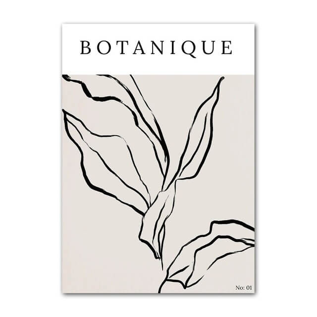 Postery na płótnie z minimalistycznym konturem artystycznym