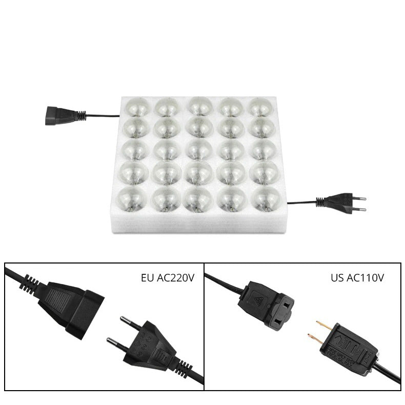 Czarne przewodowe lampki na sznurku