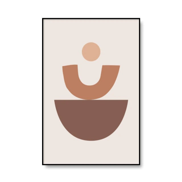 Plakaty na płótnie w stylu boho abstrakcyjnym