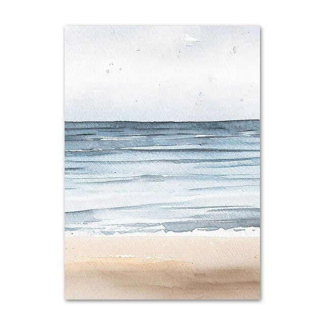 Plakaty na płótnie w stylu boho z akwarelowym wzorem