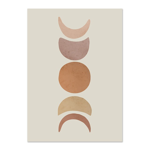 Plakaty na płótnie boho słońce i księżyc