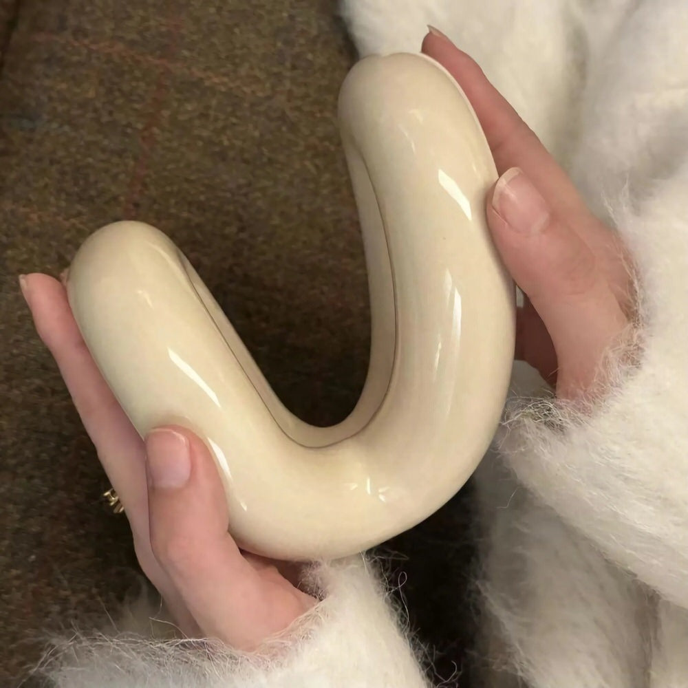 Zakładka na pędzle do makijażu z ceramiki o kształcie krągłym