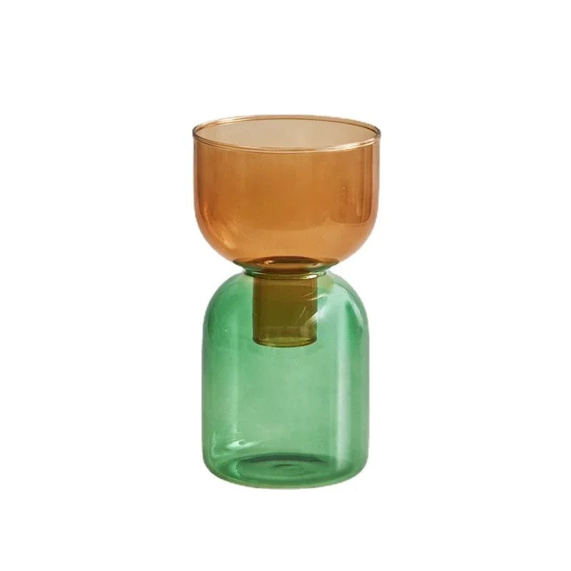 Dwukolorowa Szklana Waza