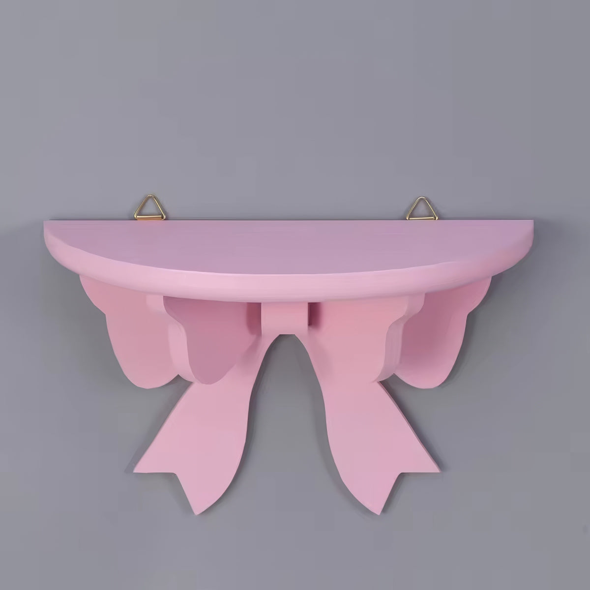 Półka z drewnianą ozdobą w kształcie kokardy Coquette