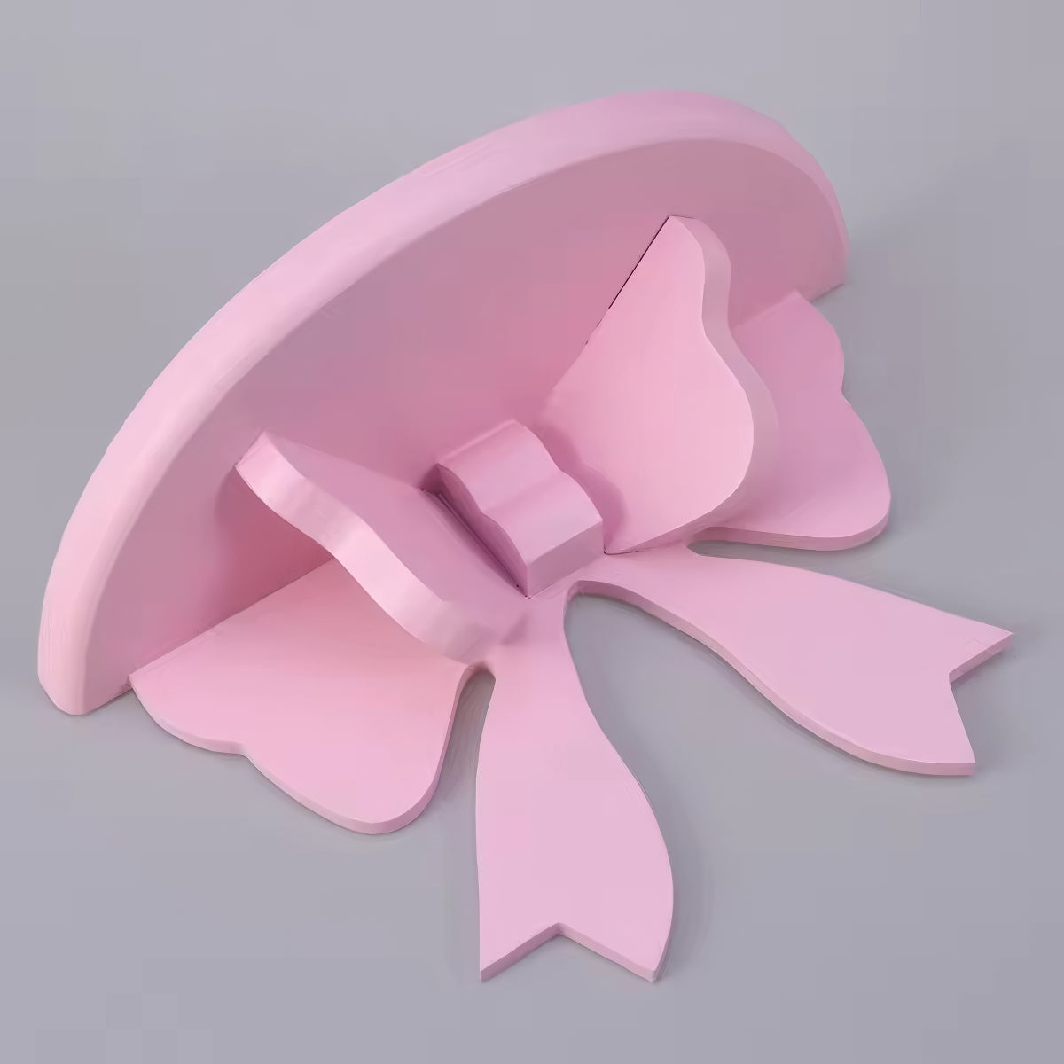 Półka z drewnianą ozdobą w kształcie kokardy Coquette