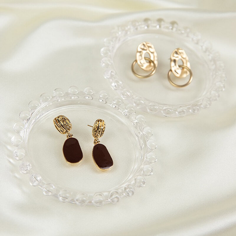 Podkładka na biżuterię z estetycznego szkła Coquette