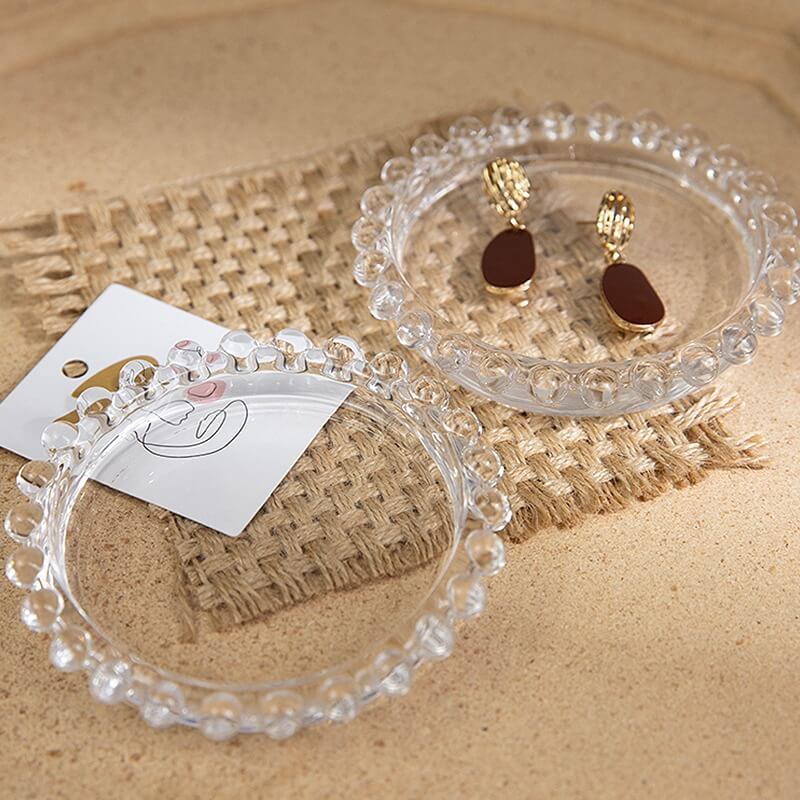 Podkładka na biżuterię z estetycznego szkła Coquette