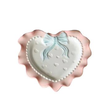 Porcelanka pastelowa Coquette w kształcie serca