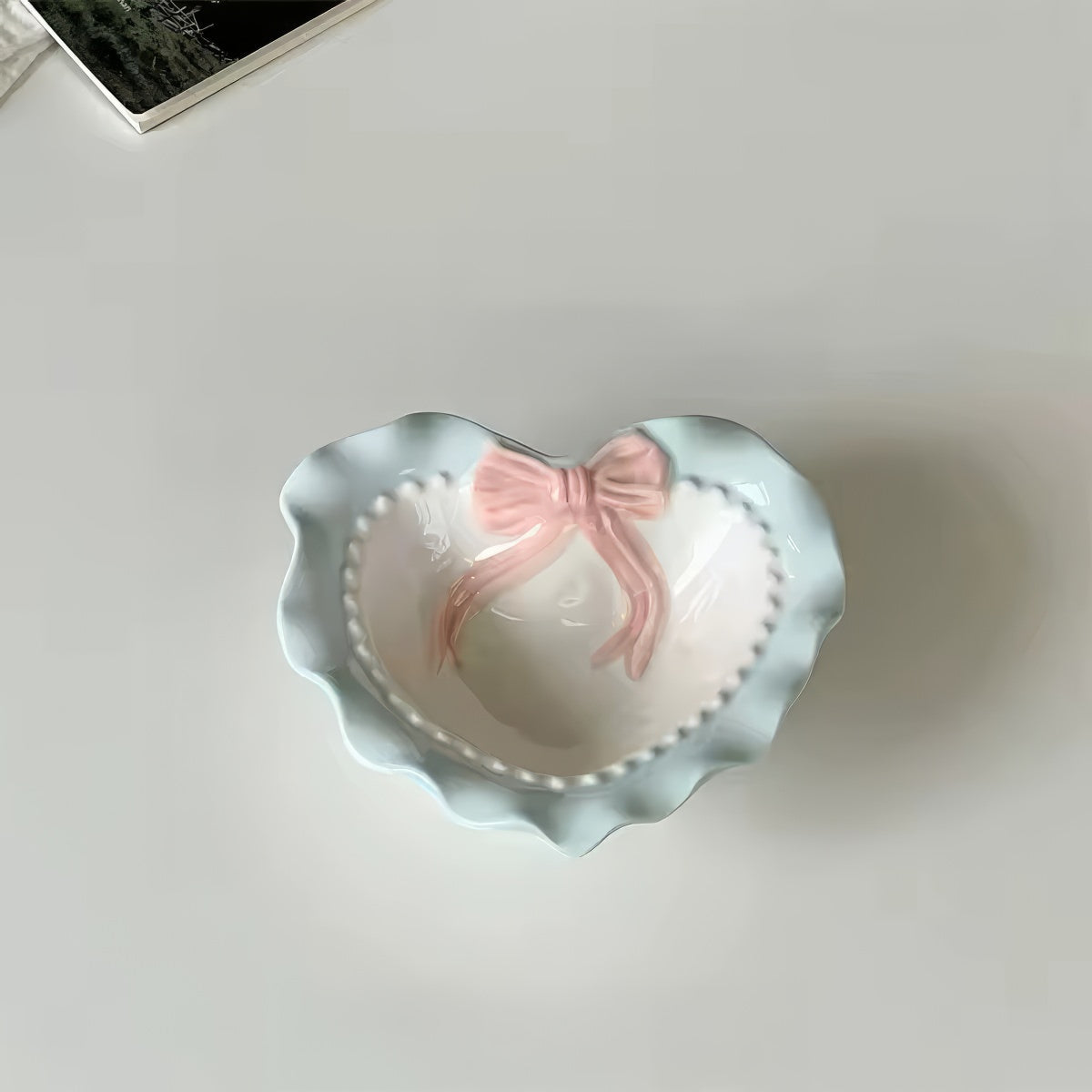 Porcelanka pastelowa Coquette w kształcie serca