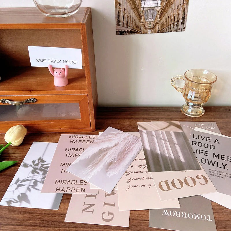 Minimalistyczne karty kolażu architektonicznego na ścianę