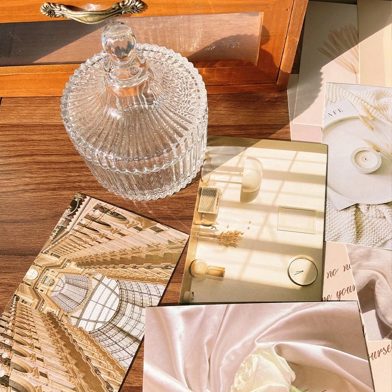 Minimalistyczne karty kolażu architektonicznego na ścianę