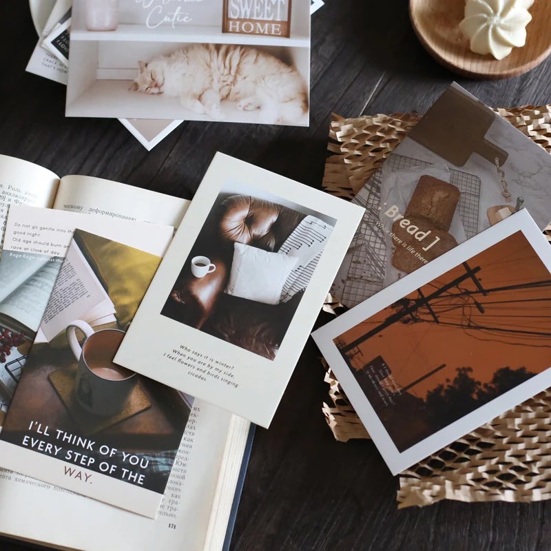 Karty do kolażu ściennego na jesienne słoneczne dni