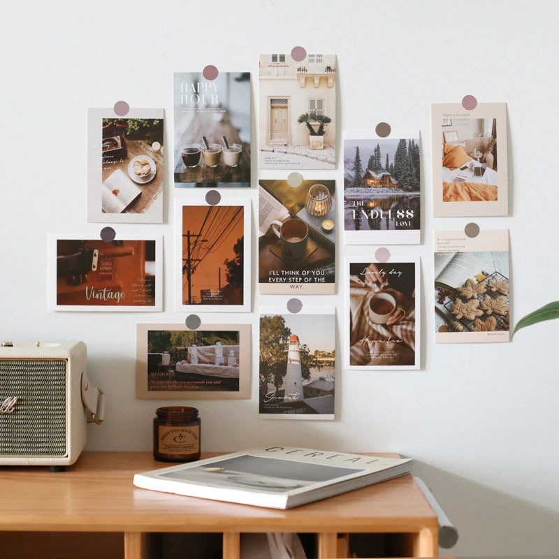 Karty do kolażu ściennego na jesienne słoneczne dni