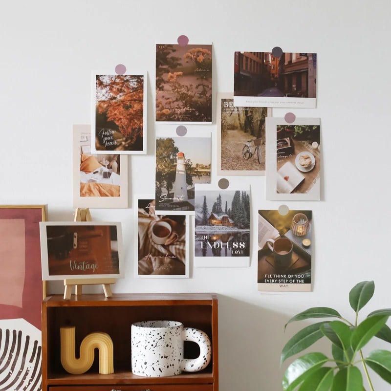 Karty do kolażu ściennego na jesienne słoneczne dni