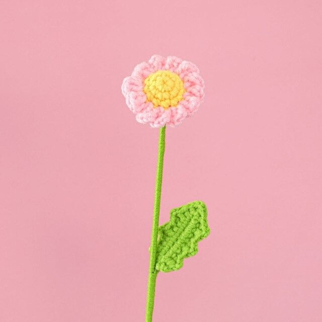 kwiaty Crocheta z stokrotek