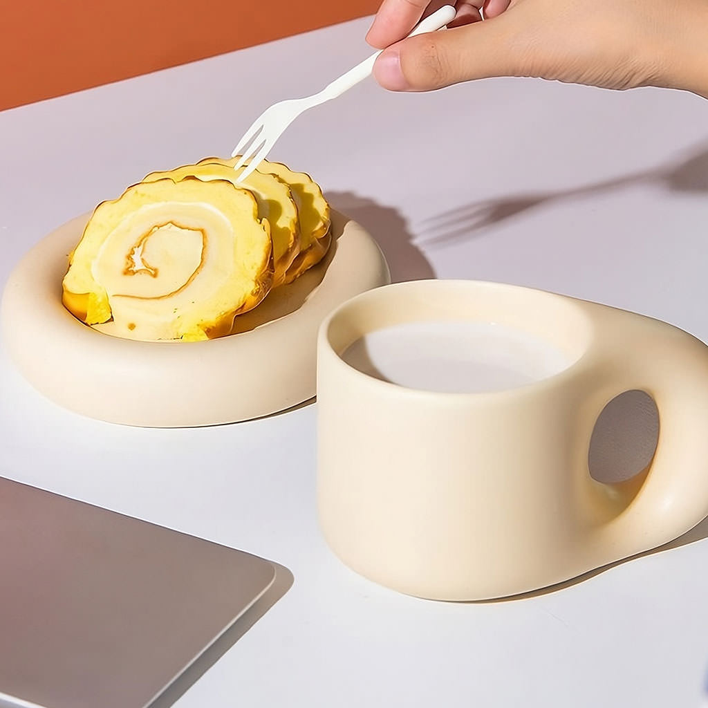 Duńska pastelowa masywna kubek