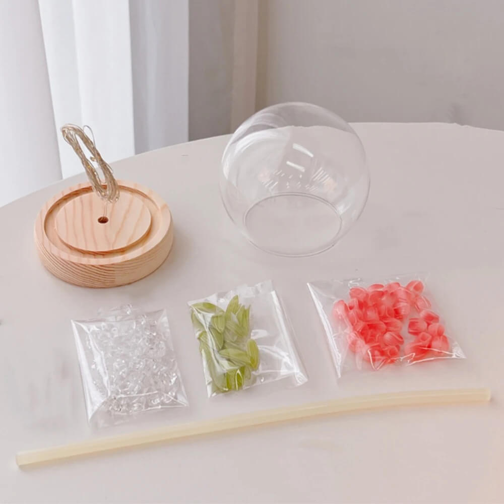 DIY Mini Lampki Nocne z Kwiatami Tulipana