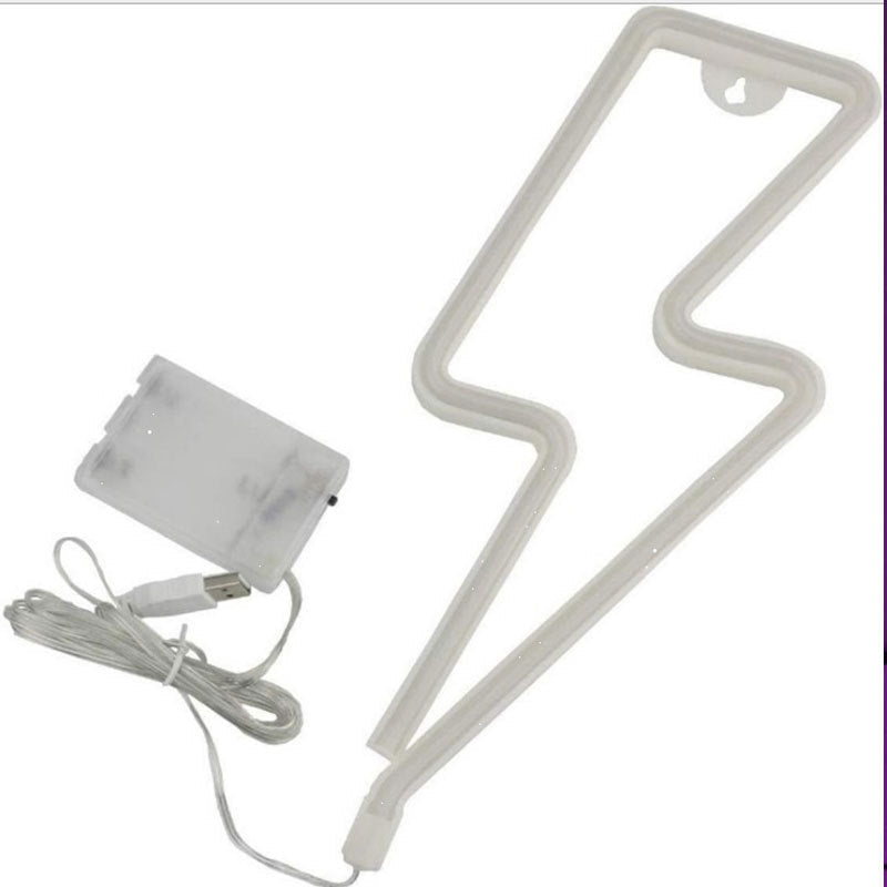 Neonowy napis Piorun